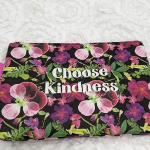 Betsey Johnson Choose Kindness floral wristlet NEW